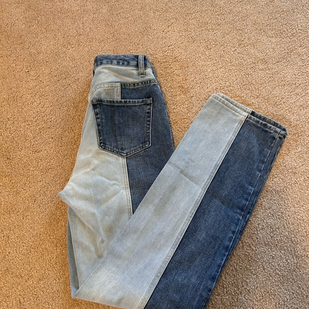Two-Tone Denim Women's Jeans